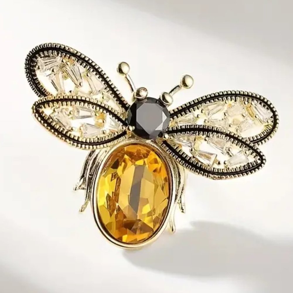 Golden Bee Brooch